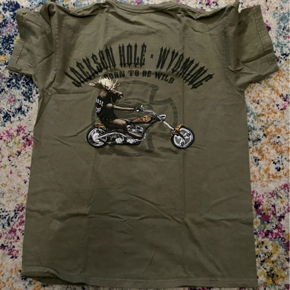 Olive Green Jackson Hole L Shirt - Picture 3 of 3